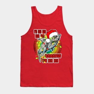 Christmas Shark Fa Da Da Tank Top